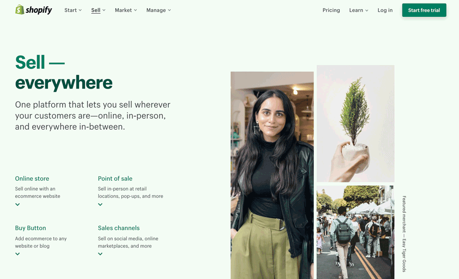 Shopify's value proposition is to offer one platform that lets their customers sell across multiple channels.