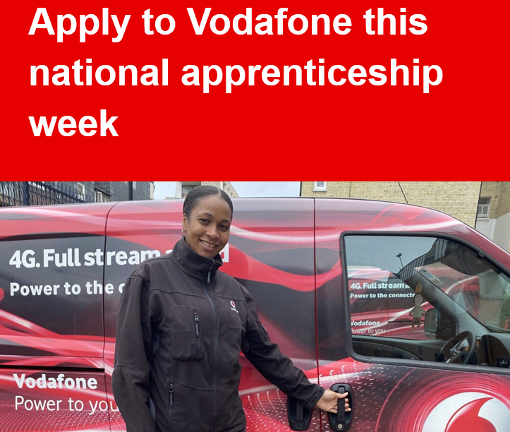 Apprenticeships with Vodafone