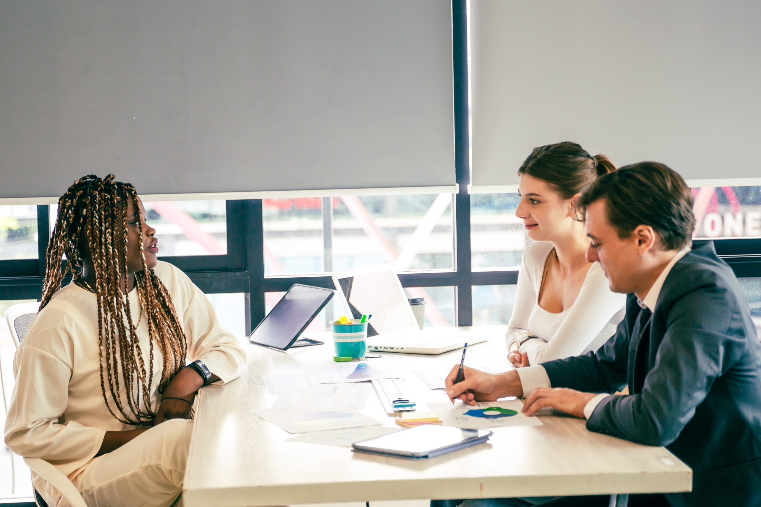 Professional business team meeting