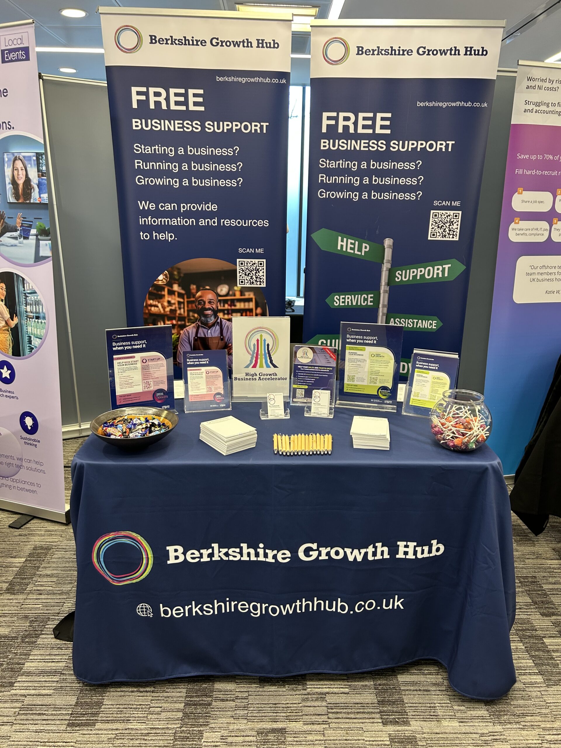 Berkshire Growth Hub stand Reading Expo