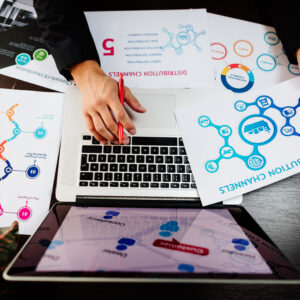 marketing manager making marketing plans