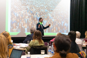 Speaker at conference