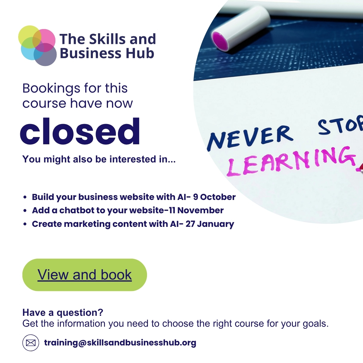 Create marketing content with AI Closed (1) Create marketing content with AI- course closed.