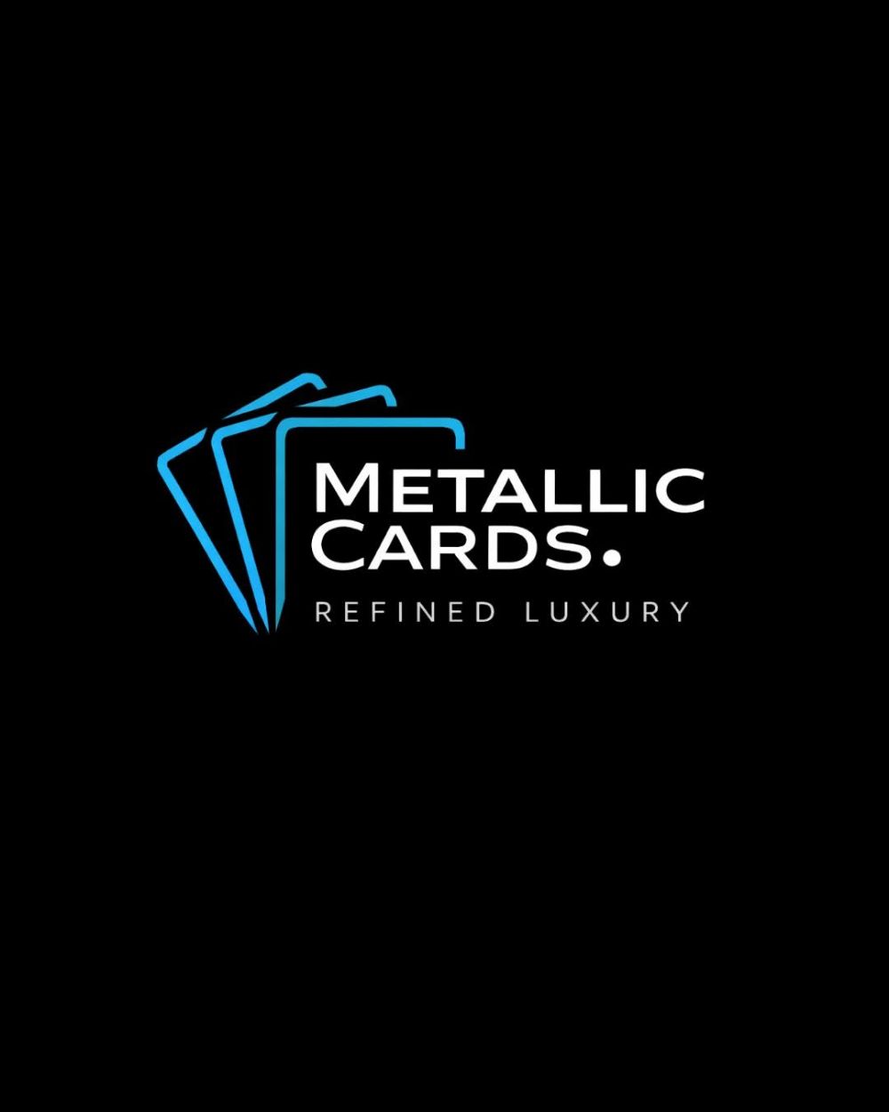 Metallic cards in UK Logo